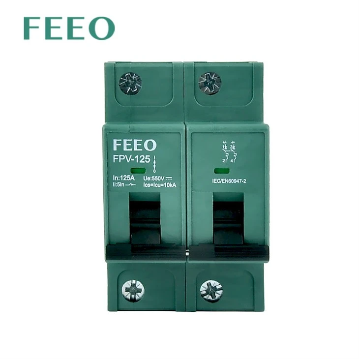 TUV CE High Quality Solar PV 10kA DC MCB Up To 125A 2P DC Mini Circuit Breaker